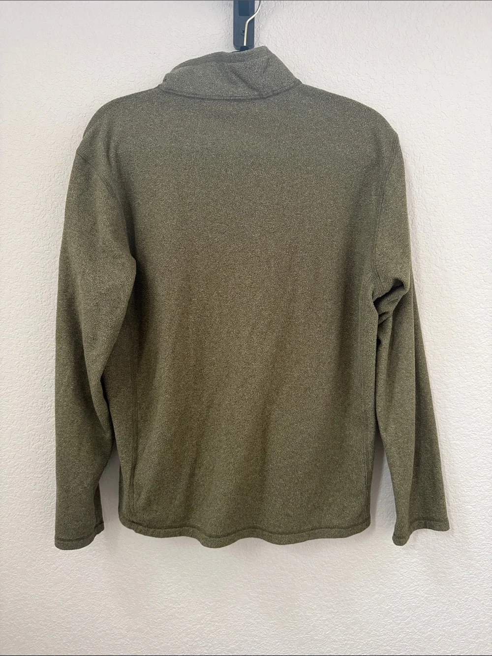 The North Face Olive Green Quarter-Zip Fleece - Size M